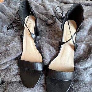 Allegra K Lace up Strappy Chunky Heel Sandals, Womens Size 10